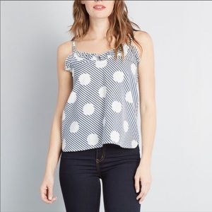 ModCloth Compania Fantastica polka dot tank